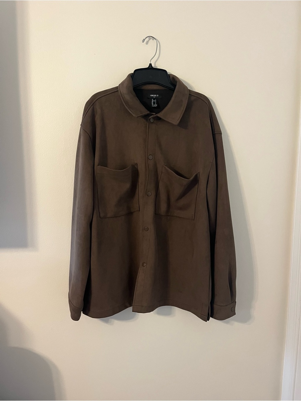 Forever 21 Brown Lightweight Shirt Jacket